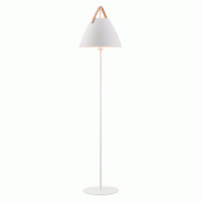 Lampadaire STRAP  Métal Blanc, H.153.7 - IP20 - E27 /DFTP Intérieur - blanc métal 5701581397286