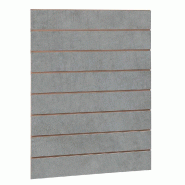 Panneau rainuré R15 L90xP120cm épaisseur 18mm - beton