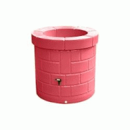 PLAST'UP ROTOMOULAGE Puits récupérateur d'eau de pluie 340l - ROUGEFRAISE - rouge 0750122560646