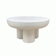 SIT Möbel Table basse Ø 70 cm | Plateau rond avec 3 pieds | Enduit blanc naturel à la chaux | L 70 x P 70 x H 35 cm | 14981-10 - blanc 14981-10 SIT Möbel Table basse Ø 70 cm | Plateau rond avec 3 pieds | Enduit blanc naturel à la chaux | L 70 x P 70 x H 35 cm | 14981-10 - blanc 14981-10