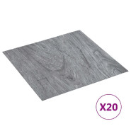 Vidaxl planches de plancher autoadhésives 20 pcs pvc 1,86m² gris clair 330164