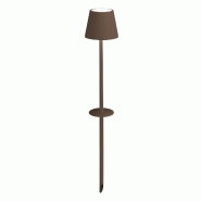 Zafferano Ai Lati Poldina Lampe LED avec piquet couleur Corten, lampe portable rechargeable à batterie avec commande tactile et gradation réglable - Zafferano Ai Lati Poldina Lampe LED avec piquet couleur Corten, lampe portable rechargeable à batterie avec commande tactile et gradation réglable -