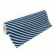 Clairefontaine Rouleau de papier cadeau Alliance Fantaisie, 60 g/m², 50m x 0,70m, motif Blue Line - bleu 211955C