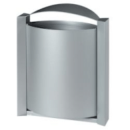 Rossignol - Corbeille 40L murale ARKEA - gris - gris acier 56303 Rossignol - Corbeille 40L murale ARKEA - gris - gris acier 56303