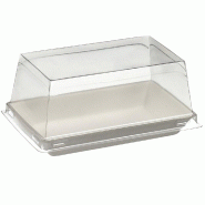 Couvercle pour assiettes Quartz réf 38888/89/90 rPET 10,4x6.4x4cm - par 400