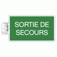 Exacompta Signalisation adhésive Issue de secours, vert/blanc - 3130630670032