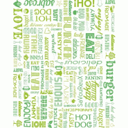 Feuille ingraissable pour burger Parole vert 28x34cm - par 1000