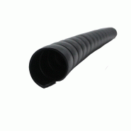 Gaine spiralée plate PVC noire - ép. 1mm x L. 8m - Référence APGTPN081020_0