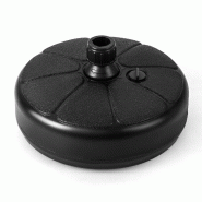 Helloshop26 - Base de parasol extérieure 37 x 19 cm capacité de 9,5 L d'eau stockable transport facile en HDPE noir 20_0020536 - noir 3000233543159