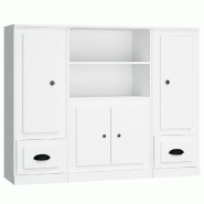 Helloshop26 - Buffet bahut commode armoire meuble de rangement organisateur cuisine salle de séjour salons 3 pcs bois d'ingénierie 02_0037010 - 3000 Helloshop26 - Buffet bahut commode armoire meuble de rangement organisateur cuisine salle de séjour salons 3 pcs bois d'ingénierie 02_0037010 - 3000