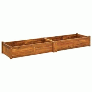 Helloshop26 - Jardinière lit surélevé plantes fleurs jardin 200 x 50 x 25 cm bois d'acacia 02_0001187 - 3000075521537 Helloshop26 - Jardinière lit surélevé plantes fleurs jardin 200 x 50 x 25 cm bois d'acacia 02_0001187 - 3000075521537