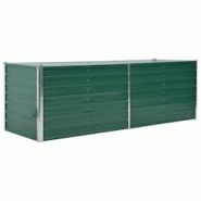 Helloshop26 - Jardinière lit surélevé plantes fleurs jardin 240 cm acier galvanisé vert 02_0001106 - 3000074651532 Helloshop26 - Jardinière lit surélevé plantes fleurs jardin 240 cm acier galvanisé vert 02_0001106 - 3000074651532