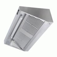 Hotte murale avec moteur 1500x700x450 mm avec variateur, éclairage, filtre et robinet de vidange PREMIUM / GOLDINOX - 3701770824564