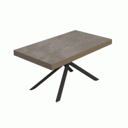Itamoby Table Extensible Niket Gris Tourterelle 160/264X90 Cm Avec Pieds Anthracite - beige 8050598058374