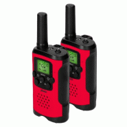 NEDIS Alecto FR115RD - Lot de deux talkie-walkies , Portée jusqu’à 7 kilomètr * - 034-1256355