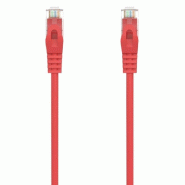 Network Cable RJ45 AWG24 UTP Network Cable Aisens A145-0560 Cat.6A/ LSZH/ 1.5m/ Red - 8436574706727
