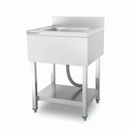 Plonge professionnelle 1 bac 60x70 cm - Etagère basse - Equipementpro - SA-607 Plonge professionnelle 1 bac 60x70 cm - Etagère basse - Equipementpro - SA-607