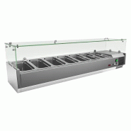 RM GASTRO Vitrine refrigerée de comptoir 7x GN 1/3 REDFOX - MCH 3160 - REDFOX - 0615402677639