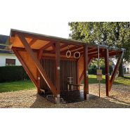 Salle de sport extérieure modulaire – Structure couverte en accès libre