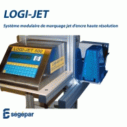 Système de marquage jet d'encre haute résolution avec une vitesse de 30 m/minute - logijet