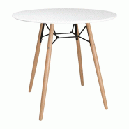 Table ronde blanche Arlo 798mm | Bolero - DB218