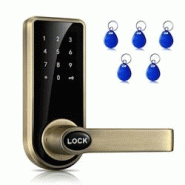 Verrou Connecté Ecran Tactile Code Electronique Mot de Passe+Clé+Carte YONIS - marron 3615616761688 Verrou Connecté Ecran Tactile Code Electronique Mot de Passe+Clé+Carte YONIS - marron 3615616761688