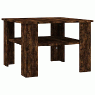 VidaXL Table basse Chêne fumé 60x60x42 cm Bois d'ingénierie Modèle Polaris Salon - 815264XL