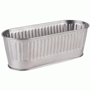 APS Range-couverts / panier 29,5 x 12 cm, H : 10 cm Acier inoxydable 18/0, poli mat - argenté inox 11752