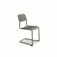 Chaise TUBE base luge - olive