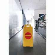 Chevalet de signalisation de danger - 640 / Rouge