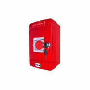 Coffret coup de poing 1/4 tour - Réf. : CSE0305 - Double action, Voyants vert et rouge