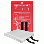 Couverture anti-feu ignifuge en fibre de verre (1,0 m x 1,0 m) - 8412536711510