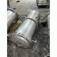 Cuve en acier inoxydable 430 litres d'occasion avec serpentin intérieur - référence : c9672