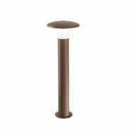 Gea Luce Borne D'Extérieur Ges522 En Aluminium Finition Rouille, Diffuseur En Méthacrylate, Ip44, Raccordement E27 Max 28W - Gealuce - marron GES522