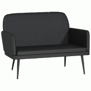 Helloshop26 - Banc banquette noir 107 x 80 x 81 cm similicuir - noir métal 3000589082722 Helloshop26 - Banc banquette noir 107 x 80 x 81 cm similicuir - noir métal 3000589082722