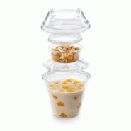 Naturesse Gobelets dessert PLA ø 9,6 x 7,5 cm - 250 ml (1200 unités) - transparent plastique 10051-PV Naturesse Gobelets dessert PLA ø 9,6 x 7,5 cm - 250 ml (1200 unités) - transparent plastique 10051-PV