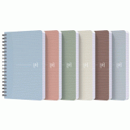 Oxford Lot de 10 Carnet Office My Rec'Up rel. Intégrale 9x14, 180p./90 feuilles 90g/m², quadrillé 5x5, coloris assortis (6) - 400155803