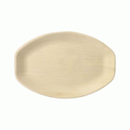 Plateaux de service palmier "pure" ovale 3 x 29 x 21 cm naturel (60 unités) PAPSTAR - marron Matériau naturel 89327