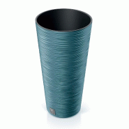 Prosperplast - Jardinière coloris Bleu scandinave, avec réservoir, collection FURU - 25x25x48 cm, capacité 7,5 L - bleu plastique polypropylène ZA5257