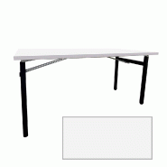 RestooTab - Table pliable Tambu 160x80cm blanc - blanc Bois manufacturé TB-TAMBU-16080M-BLANC
