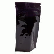 Sachet PET / ALU / PE opaque Doypack - 580045 – 130 x 190 + 2 x 35 mm - Noir brillant Sachet PET / ALU / PE opaque Doypack - 580045 – 130 x 190 + 2 x 35 mm - Noir brillant