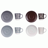 San Ignacio VESSIA - Set de 4 tasses en céramique 180 ml - multicolore céramique SANR449