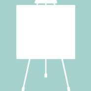 Sticker tableau blanc Design tableau de peinture