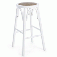 Tabouret bar Circle blanc Ø 40 x 73 cm
