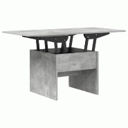VidaXL Table basse Gris béton 55 x 54,5 x 45 cm Bois d'ingénierie Modèle Helios Industriel - 8721359325041