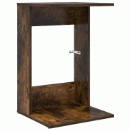 VidaXL Table d'appoint Chêne fumé 40 x 38 x 62,5 cm Bois d'ingénierie Modèle Ombre Zenith Plus - 8000368