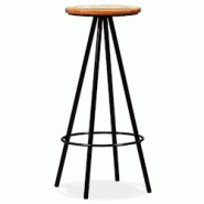 VidaXL Tabourets De Bar Lot De 2 Bois Massif De Récupération - 245445 VidaXL Tabourets De Bar Lot De 2 Bois Massif De Récupération - 245445