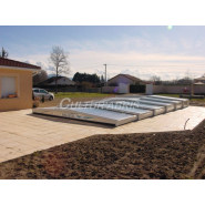 Abride  piscine plat, télescopique - toiture 2 pans - Moorea 3 / Cultur'Abris_1