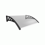 AUVENT PORTE D'ENTRÉE BERTILLE - COLORIS STUCTURE - GRIS ANTHRACITE, LONGUEUR TOTALE - 120 CM, PROFONDEUR TOTALE - 100 CM AUVENT PORTE D'ENTRÉE BERTILLE - COLORIS STUCTURE - GRIS ANTHRACITE, LONGUEUR TOTALE - 120 CM, PROFONDEUR TOTALE - 100 CM