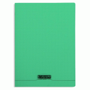 Calligraphe Lot de 10 Cahier Ligne 8000 24x32, 48p./24 feuilles 90 g/m² piquées, couv. PP verte, quadrillé 5x5 - 3210330184753